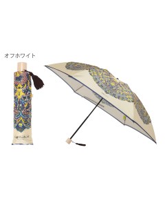 ハンウェイ(HANWAY)の【雨傘】ハンウェイ (HANWAY) Dieffe Kinloch(ディエッフェ・キンロック) コラボ 折りたたみ傘 メルレッティ・イエロー Merletti Yellow レース柄 日本製 折りたたみ傘