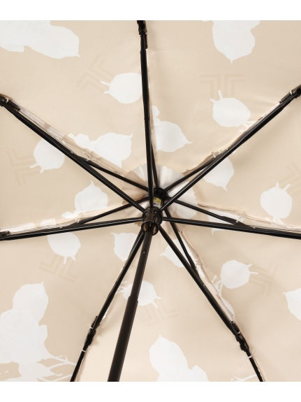 【雨傘】 ランバン (LANVIN COLLECTION) シルエットフラワー 折りたたみ傘 【公式ムーンバット】 レディース グラスファイバー 軽量  ギフト