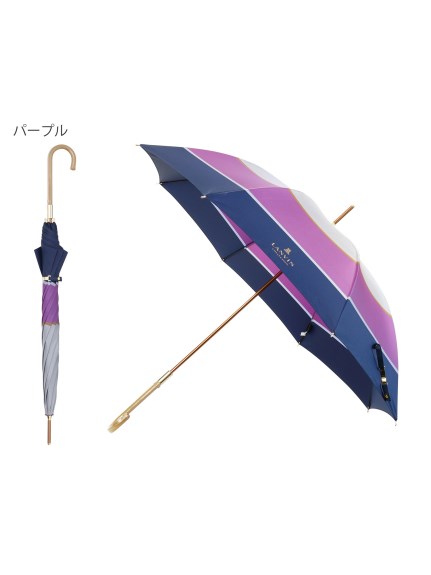 【雨傘】ランバン コレクション (LANVIN COLLECTION) カラーブロック 長傘 【公式ムーンバット】 日本製（長傘