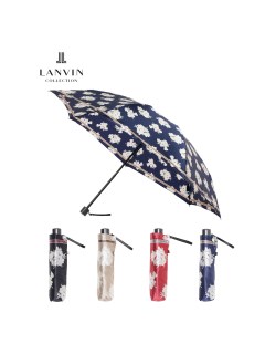 雨傘】ランバン コレクション (LANVIN COLLECTION) 花柄 折りたたみ傘 
