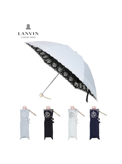 LANVIN COLLECTION（ランバンコレクション）晴雨兼用折りたたみ日傘 ...