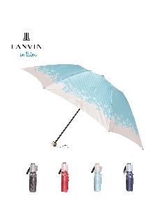 ランバン オン ブルー(LANVIN en Blue)の【雨傘】 ランバンオンブルー (LANVIN en Bleu)マーガレット 折りたたみ傘 【公式ムーンバット】 レディース ギフト 軽量 グラスファイバー クイックアーチ 折りたたみ傘