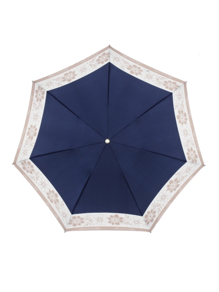 【雨傘】 ランバンオンブルー (LANVIN en Bleu) マーガレットりぼん 折りたたみ傘 【公式ムーンバット】 レディース ギフト 軽量  グラスファイバー クイックアーチ