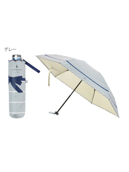 703様】LANVIN en Bleu 晴雨兼用 傘 全天候対応 遮熱 遮光 49QbCSeOnf 