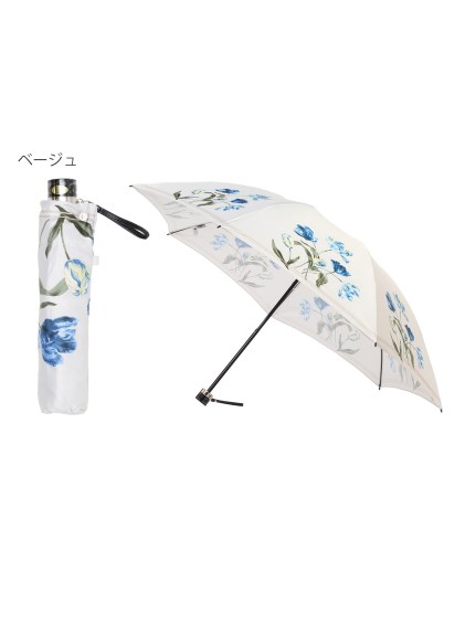 【雨傘】ミラ・ショーン (mila schon) 花柄 折りたたみ傘 レディース 【公式ムーンバット】 ブランド グラスファイバー ギフト