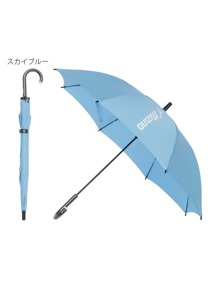 【雨傘】ミズノ（MIZUNO）ロゴ入り 無地 長傘 【公式ムーンバット】 キッズ 子供 55cmは窓付