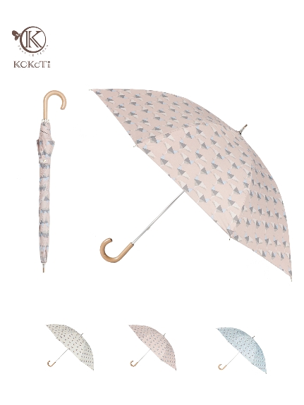 【日傘】ココチ (KOKoTi) ORIGAMI 折り紙 長傘 スライドショート 【公式ムーンバット】 晴雨兼用 軽量 超撥水 一級遮光（日傘/長傘）の詳細画像