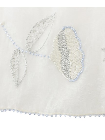 【ストール】 ルナルーチェコンテ(LunaLuce conte)ストール 薄手 インド刺繍 透け感 ギフト SSネック（ネックアイテム/ストール・マフラー）の詳細画像