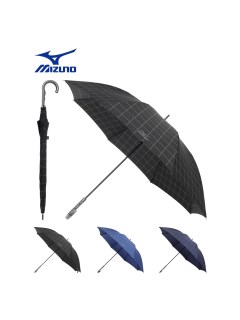 アザーブランド(OTHER BRAND)の【雨傘】ミズノ (MIZUNO)  チェック柄 長傘 【公式ムーンバット】 耐風傘 ジャンプ式 長傘