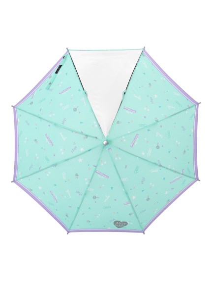 【雨傘】アルジー (ALGY)    星柄 イラスト 長傘 【公式ムーンバット】 キッズ  晴雨兼用 ジャンプ式 UV グラスファイバー 子供傘（雨傘/長傘）の詳細画像
