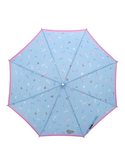 【雨傘】アルジー (ALGY)    星柄 イラスト 長傘 【公式ムーンバット】 キッズ  晴雨兼用 ジャンプ式 UV グラスファイバー 子供傘（雨傘/長傘）の詳細画像