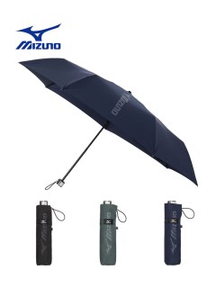 アザーブランド(OTHER BRAND)の【雨傘】ミズノ (MIZUNO)  無地 ロゴ柄 折りたたみ傘 【公式ムーンバット】 メンズ 耐風 折りたたみ傘
