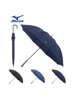 アザーブランド(OTHER BRAND)の【雨傘】ミズノ (MIZUNO)  チェック柄 長傘 【公式ムーンバット】 メンズ 耐風 ジャンプ式 長傘