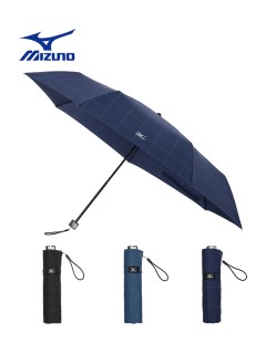 アザーブランド(OTHER BRAND)の【雨傘】ミズノ (MIZUNO)  チェック柄 折りたたみ傘 【公式ムーンバット】 メンズ 耐風 折りたたみ傘