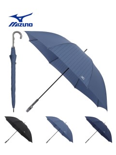 アザーブランド(OTHER BRAND)の【雨傘】ミズノ (MIZUNO)  ストライプ柄 長傘 【公式ムーンバット】 メンズ 耐風 ジャンプ式 長傘