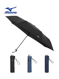 アザーブランド(OTHER BRAND)の【雨傘】ミズノ (MIZUNO)  ストライプ柄 折りたたみ傘 【公式ムーンバット】 メンズ 耐風 折りたたみ傘