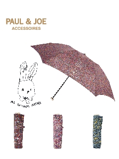 ポールアンドジョー アクセソワ(PAUL&JOE ACCESSOIRES)の【雨傘】 ポール & ジョー (PAUL & JOE ACCESSOIRES) 花 ウサギ 折りたたみ傘 【公式ムーンバット】 レディース 軽量 グラスファイバー ギフト ギフト 折りたたみ傘