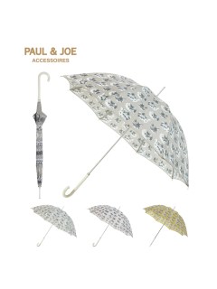 ポールアンドジョー アクセソワ(PAUL&JOE ACCESSOIRES)の【雨傘】ポール & ジョー (PAUL & JOE ACCESSOIRES) 猫柄 長傘 【公式ムーンバット】 UV加工 長傘