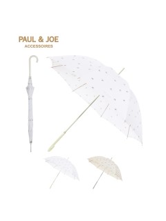 ポールアンドジョー アクセソワ(PAUL&JOE ACCESSOIRES)の【雨傘】ポール & ジョー (PAUL & JOE ACCESSOIRES) 猫 ドット 長傘 【公式ムーンバット】 UV加工 長傘