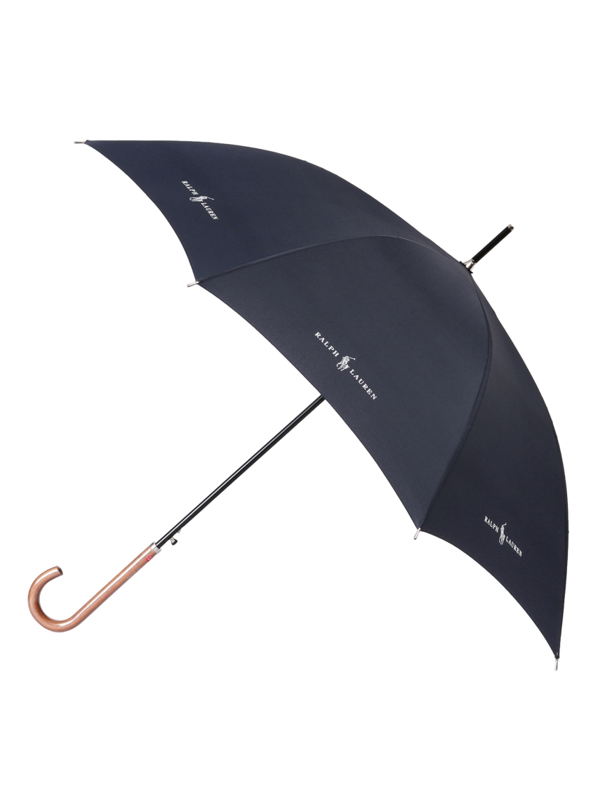 【雨傘】 ポロ ラルフ ローレン (POLO RALPH LAUREN) 無地 りぼんロゴ 長傘 【公式ムーンバット】 レディース 日本製