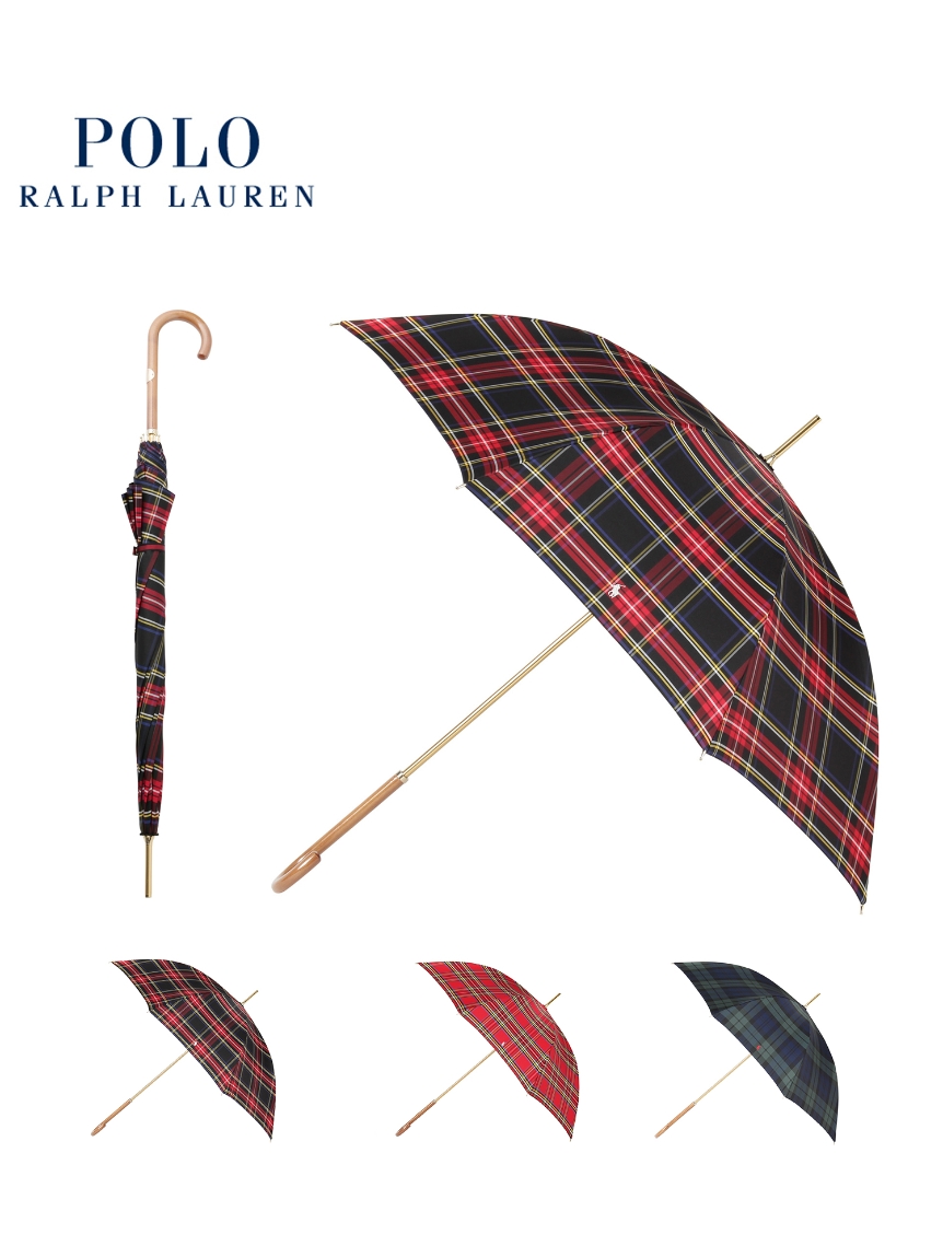 【雨傘】 ポロ ラルフ ローレン (POLO RALPH LAUREN) タータン 