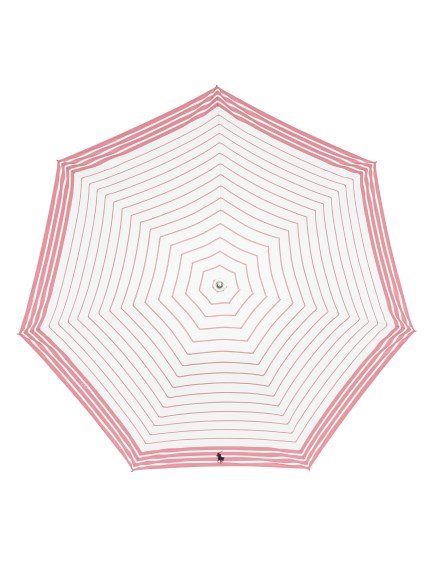【日傘】 ポロ ラルフ ローレン(POLO RALPH LAUREN) ボーダー 折りたたみ傘 【公式ムーンバット】 レディース UV 晴雨兼用 軽量  遮熱 一級遮光