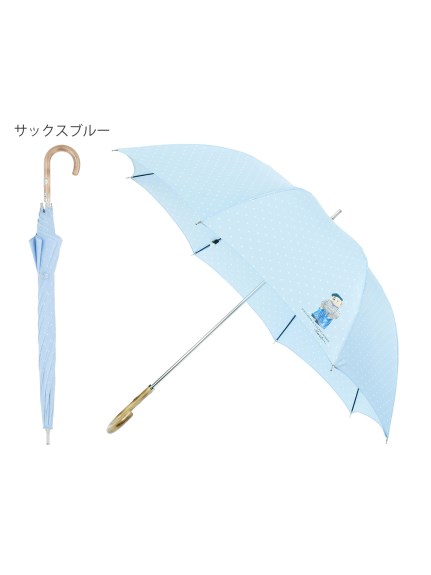 【雨傘】ポロ ラルフ ローレン (POLO RALPH LAUREN) ドット 長傘 【公式ムーンバット】グラス骨 耐風傘