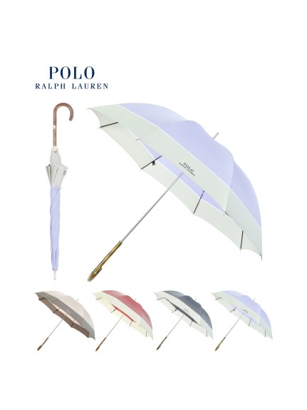 【雨傘】ポロ ラルフ ローレン (POLO RALPH LAUREN) 2トーン 長傘 【公式ムーンバット】
