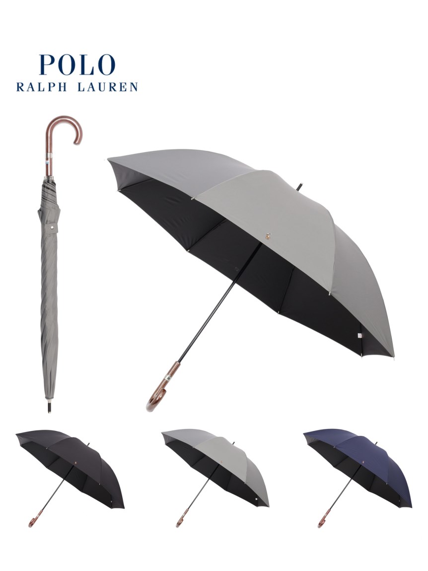 雨傘】ポロ ラルフ ローレン (POLO RALPH LAUREN) 無地 ポロポニー刺繍 