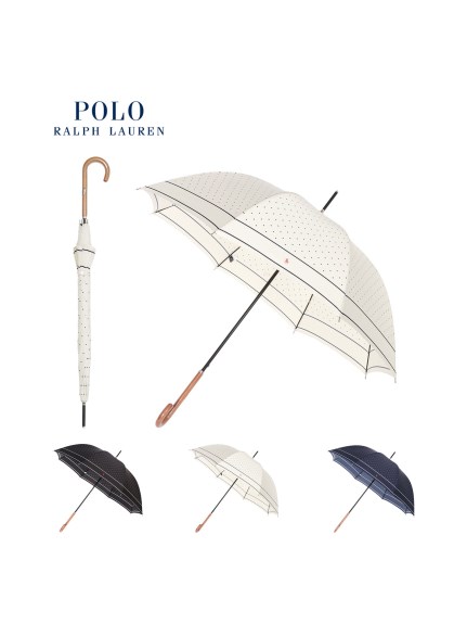 【雨傘】ポロ　ラルフ　ローレン (POLO RALPH LAUREN) ドット柄 長傘 レディース 【公式ムーンバット】 ブランド