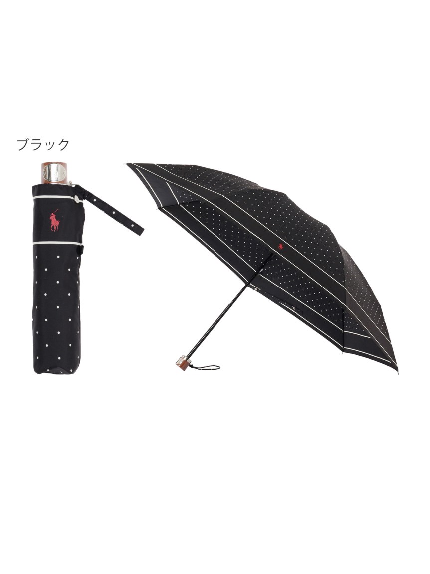 【雨傘】ポロ ラルフ ローレン (POLO RALPH LAUREN) ドット柄 折りたたみ傘 レディース 【公式ムーンバット】 ブランド