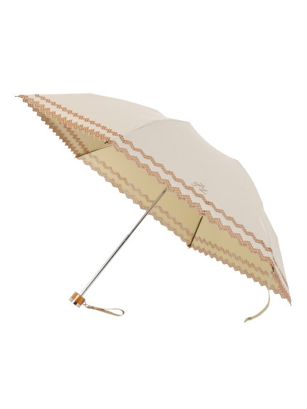 【日傘】ポロ ラルフ ローレン (POLO RALPH LAUREN) ボーダー 刺繍 折りたたみ傘 【公式ムーンバット】 遮熱 日本製 UV 晴雨兼用
