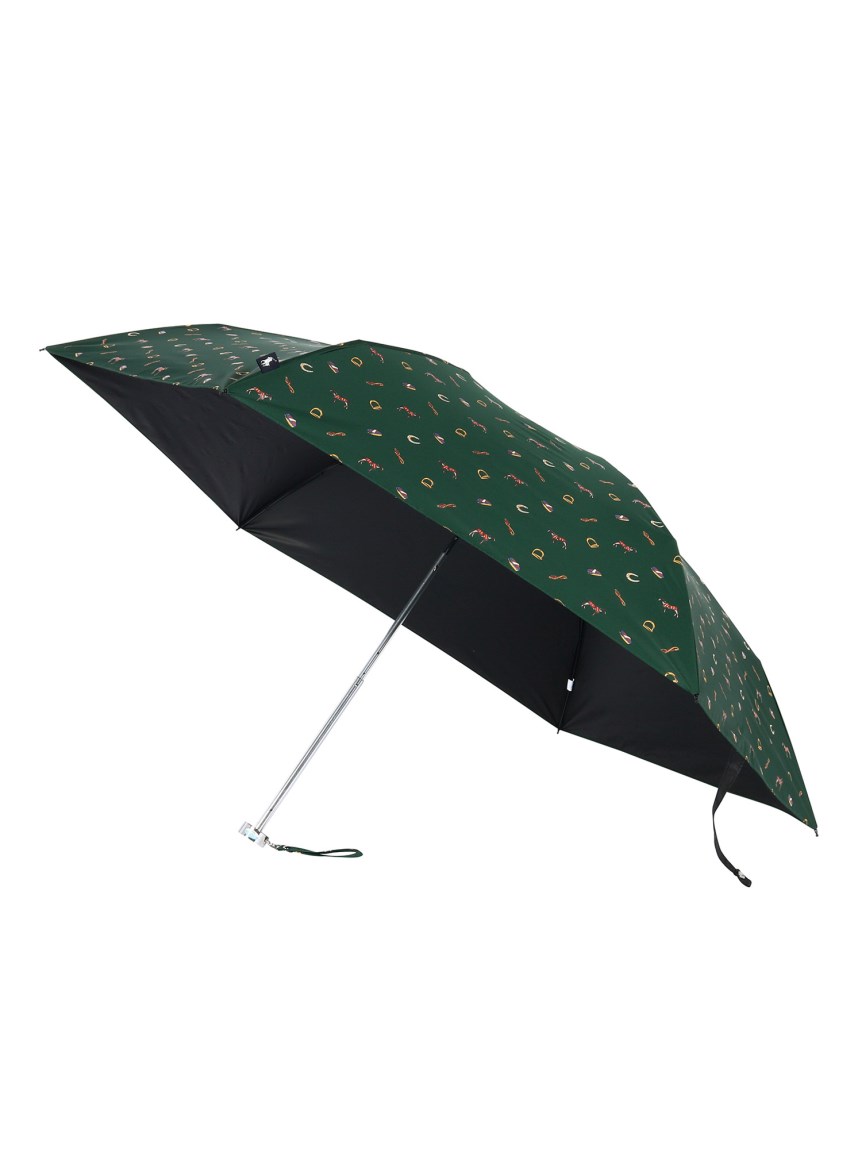 【日傘】ポロ ラルフ ローレン (POLO RALPH LAUREN) 馬具柄 折りたたみ傘 【公式ムーンバット】 雨の日OK 軽量 一級遮光