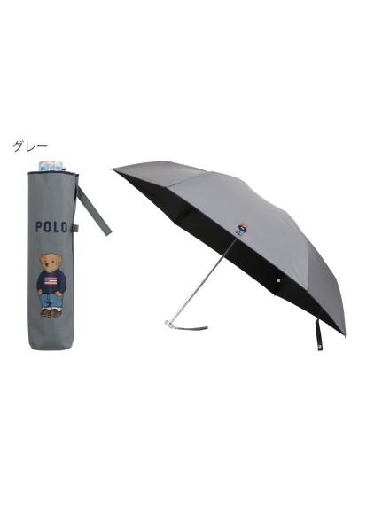 【日傘】ポロ ラルフ ローレン (POLO RALPH LAUREN) ポロベア 折りたたみ傘 【公式ムーンバット】 雨の日OK 軽量 一級遮光 遮熱 大寸 UV 晴雨兼用（日傘/折りたたみ傘）の詳細画像
