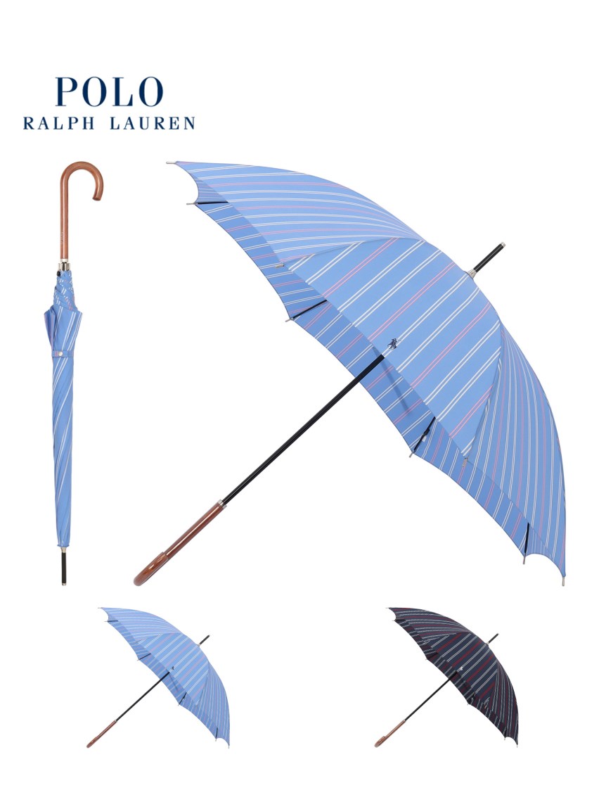 【雨傘】ポロ ラルフ ローレン (POLO RALPH LAUREN) ストライプ 長傘 日本製（長傘）｜POLO RALPH LAUREN（ポロ ラルフ  ローレン）｜MOONBAT ONLINE SHOP（ムーンバットオンラインショップ）