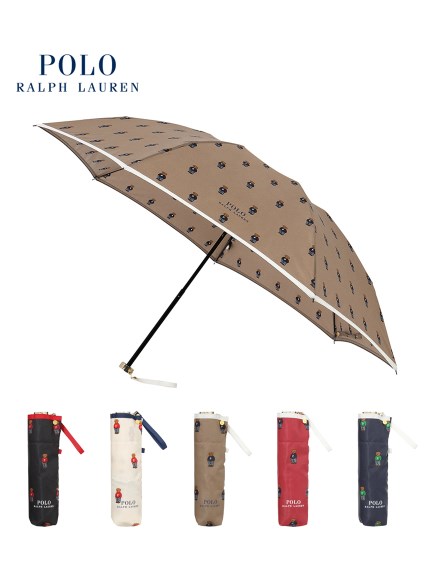 【雨傘】ポロ ラルフ ローレン(POLO RALPH LAUREN) ポロベア 折りたたみ傘 クマプリント POLO BEAR