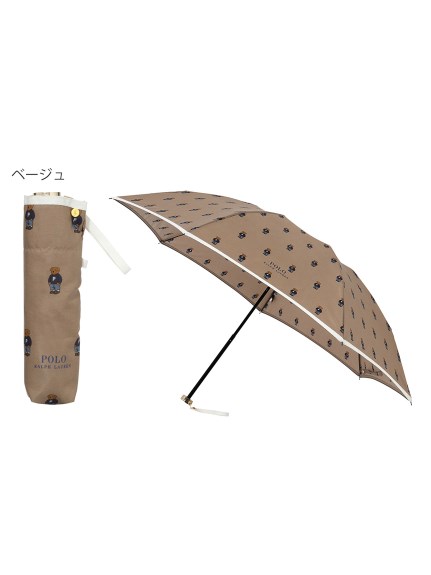 【雨傘】ポロ ラルフ ローレン(POLO RALPH LAUREN) ポロベア 折りたたみ傘 クマプリント POLO BEAR