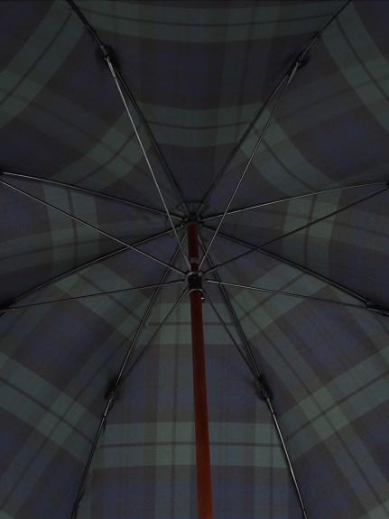 【雨傘】ポロ ラルフ ローレン(POLO RALPH LAUREN) ブラックウォッチ 長傘 メンズ 先染めチェック ツイル生地 ロゴワンポイント 木棒（雨傘/長傘）の詳細画像