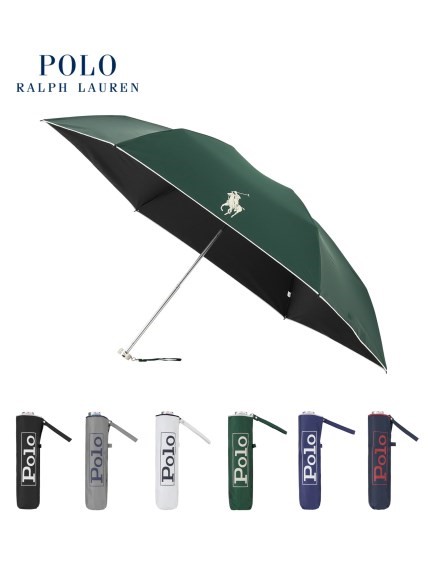POLO RALPH LAUREN (ポロ ラルフ ローレン) 無地 ワンポイント 折りたたみ傘