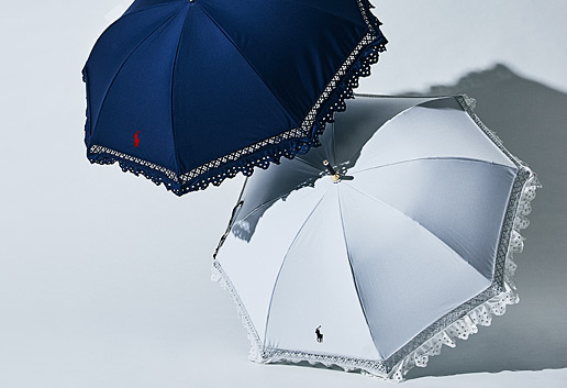 日傘 人気 エンブフリル ラルフローレンの晴雨兼用日傘 WEB限定カラー