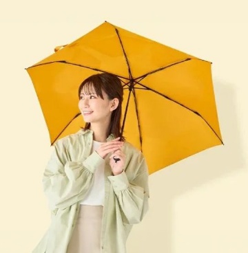 【3秒で折りたためる 雨傘】urawaza(ウラワザ) slim WJ55cmUV プレーン UV加工　自動開閉