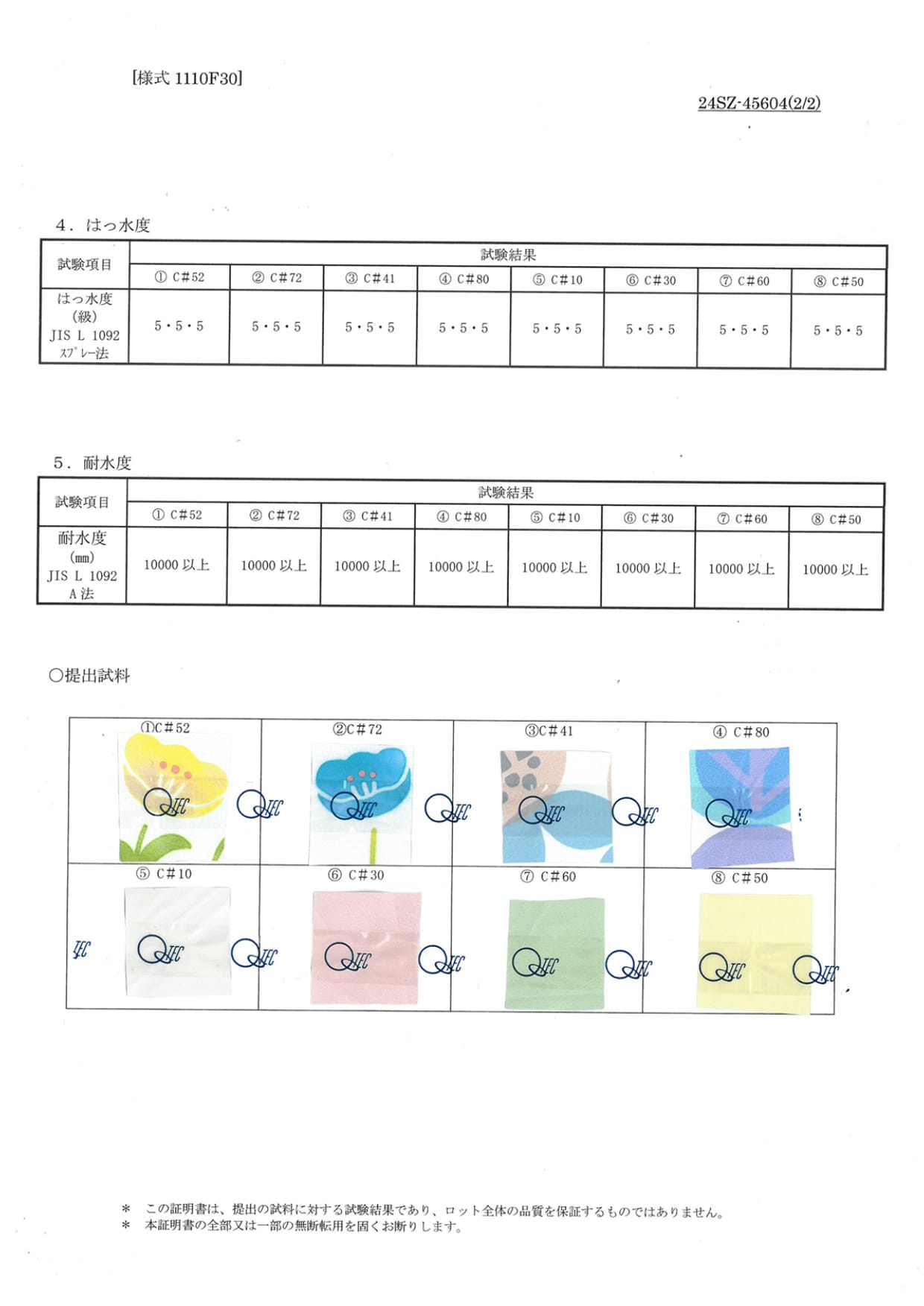 試験データ2